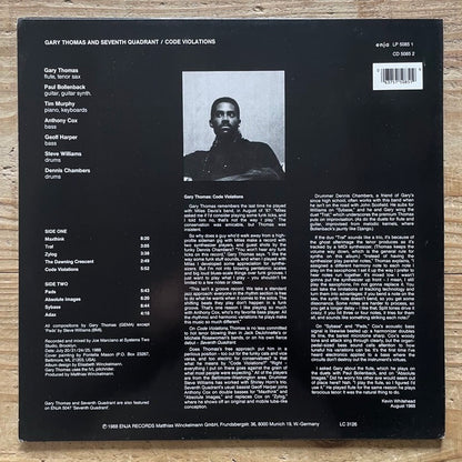 GARY THOMAS AND SEVENTH QUADRANT / CODE VIOLATIONS - German Enja Original