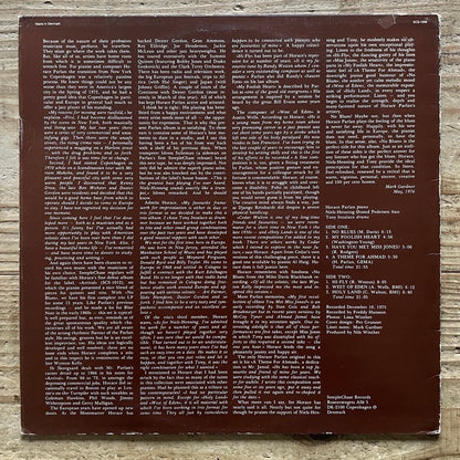 HORACE PARLAN TRIO / NO BLUES - Danish SteepleChase Original