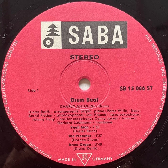 CHARLY ANTOLINI / DRUM BEAT - German Saba Original