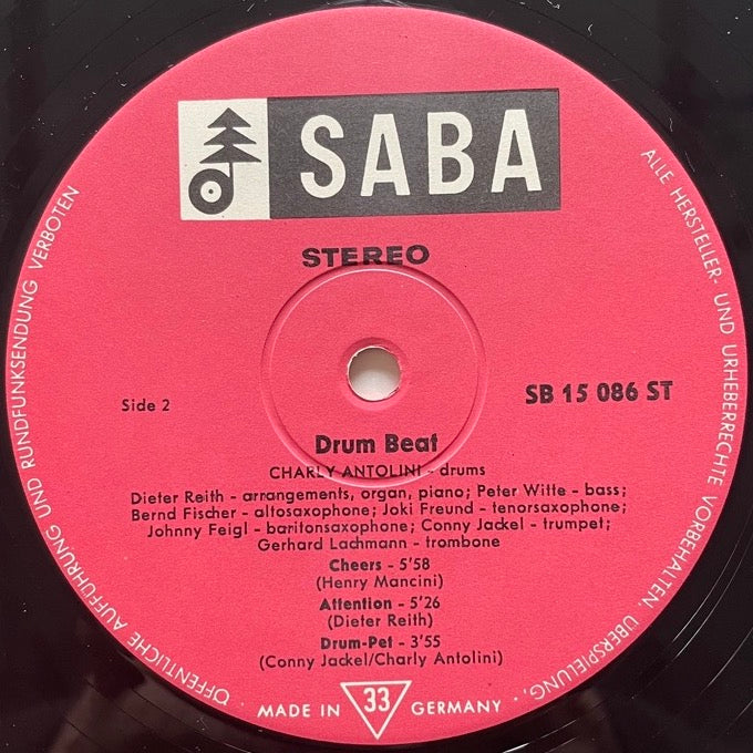CHARLY ANTOLINI / DRUM BEAT - German Saba Original