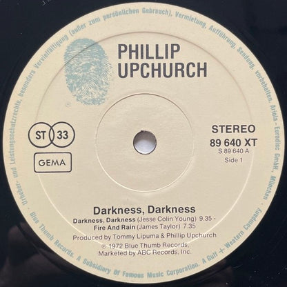 PHILLIP UPCHURCH / DARKNESS, DARKNESS - German Blue Thumb 2LP