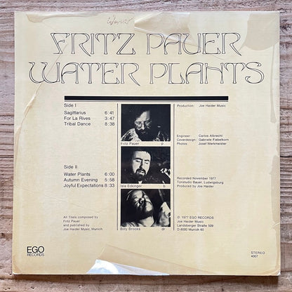 FRITZ PAUER TRIO / WATER PLANTS - German EGO Original