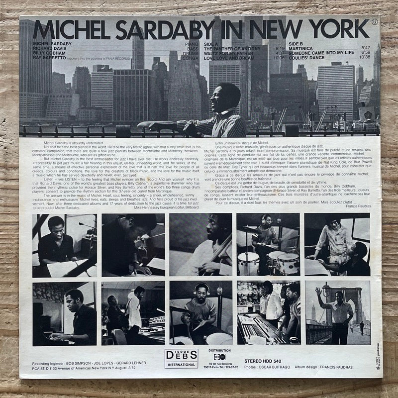 MICHEL SARDABY / IN NEW YORK - French Debs original