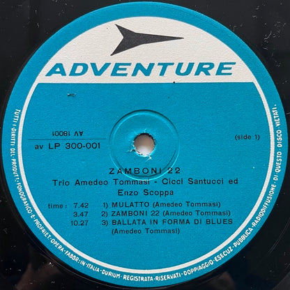 TRIO TOMMASI feat. ENZO SCOPPA, CICCI SANTUCCI / ZAMBONI 22 - Italian Adventure Original