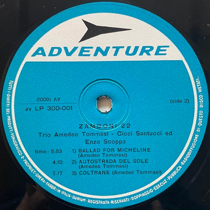 TRIO TOMMASI feat. ENZO SCOPPA, CICCI SANTUCCI / ZAMBONI 22 - Italian Adventure Original