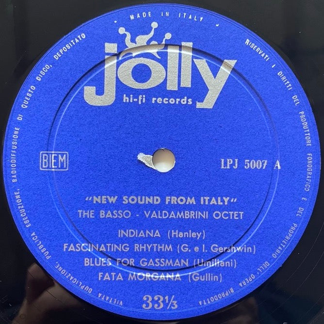 BASSO-VALDAMBRINI OCTET / NEW SOUND FROM ITALY - Italian Jolly Original