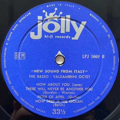 BASSO-VALDAMBRINI OCTET / NEW SOUND FROM ITALY - Italian Jolly Original