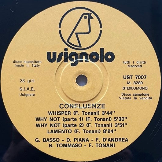 FRANCO TONANI / CONFLUENZE - Italian Usignolo Original