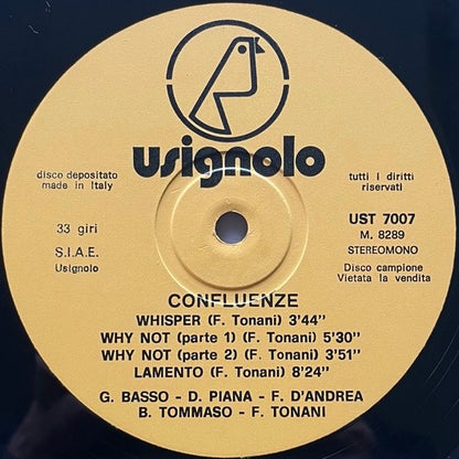 FRANCO TONANI / CONFLUENZE - Italian Usignolo Original