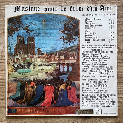 STEVE POTTS / MUSIQUE POUR LE FILM D'UN AMI - French Un-Deux-Trois Original
