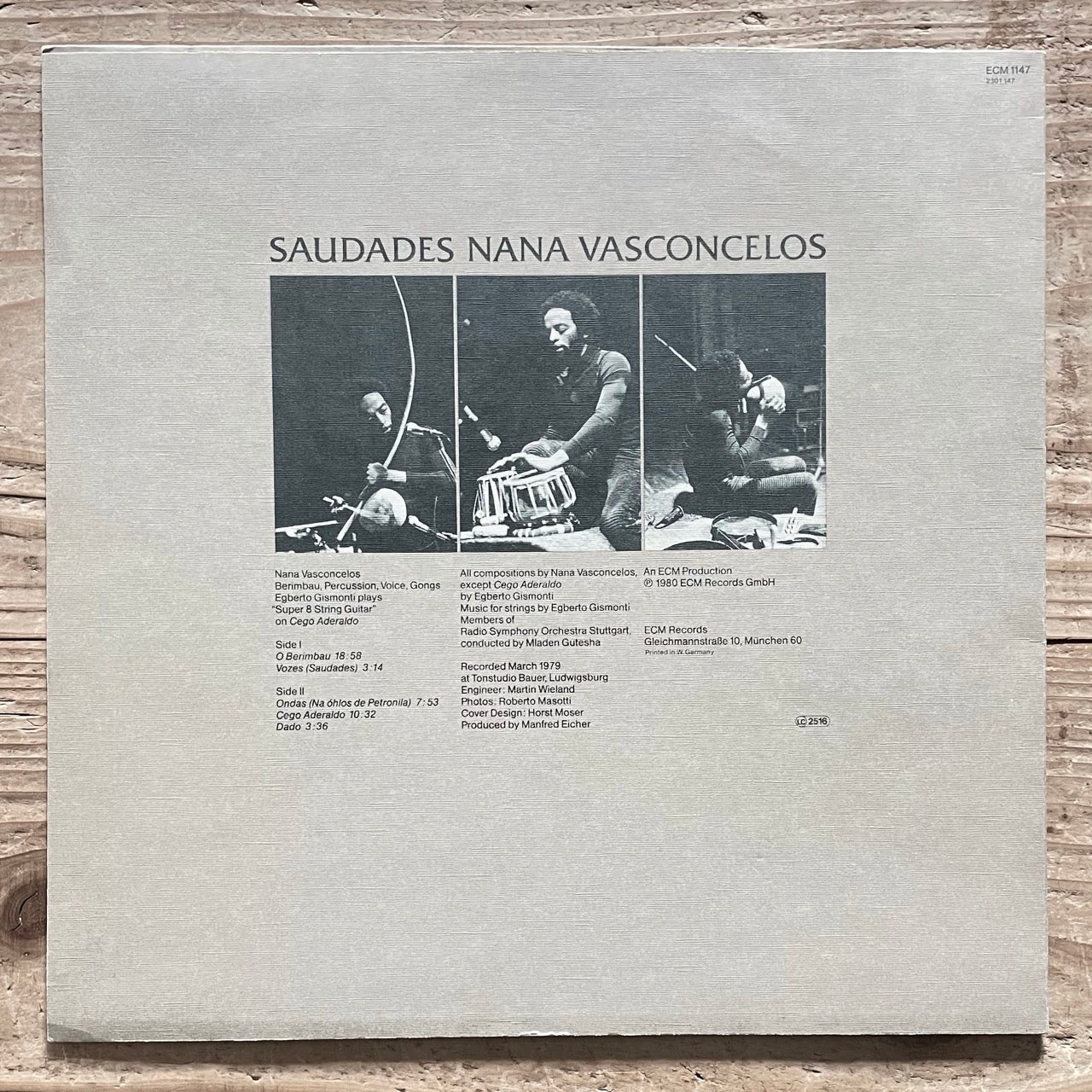 NANA VASCONCELOS / SAUDADES - German ECM Original