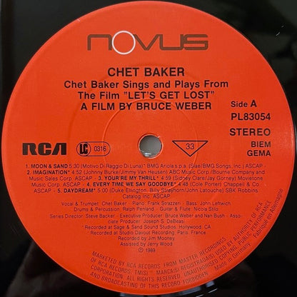 CHET BAKER / SINGS AND PLAYS FROM THE FILM "LET'S GET LOST" - German Novus original