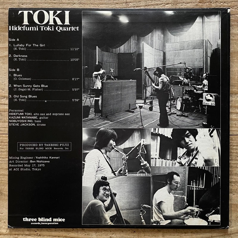 HIDEFUMI TOKI QUARTET / TOKI - Japan Three Blind Mice original