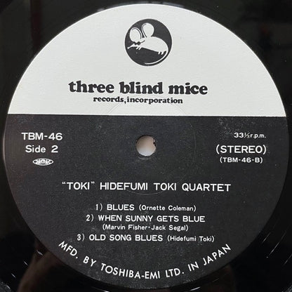 HIDEFUMI TOKI QUARTET / TOKI - Japan Three Blind Mice original