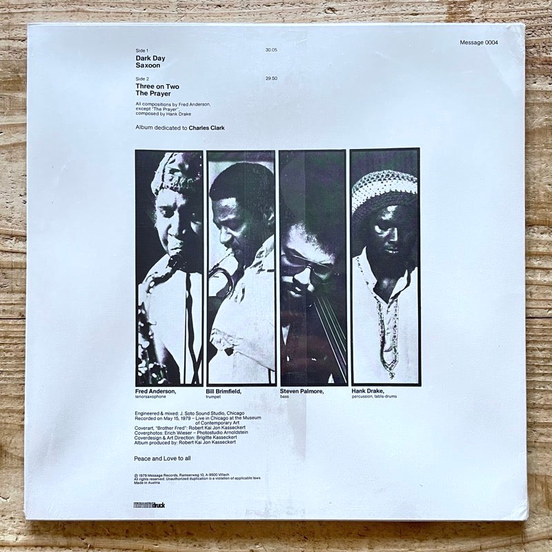 FRED ANDERSON QUARTET / DARK DAY - Austrian Message original