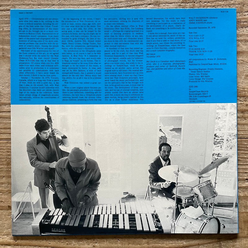 WALT DICKERSON TRIO / TO MY SON - Danish SteepleChase Original