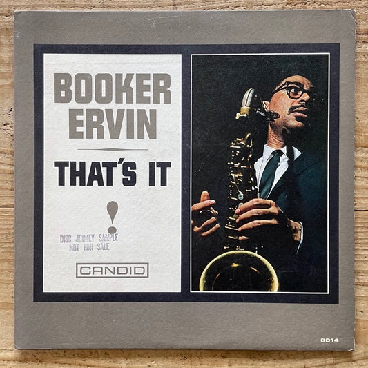 BOOKER ERVIN / THAT'S IT - US Candid original