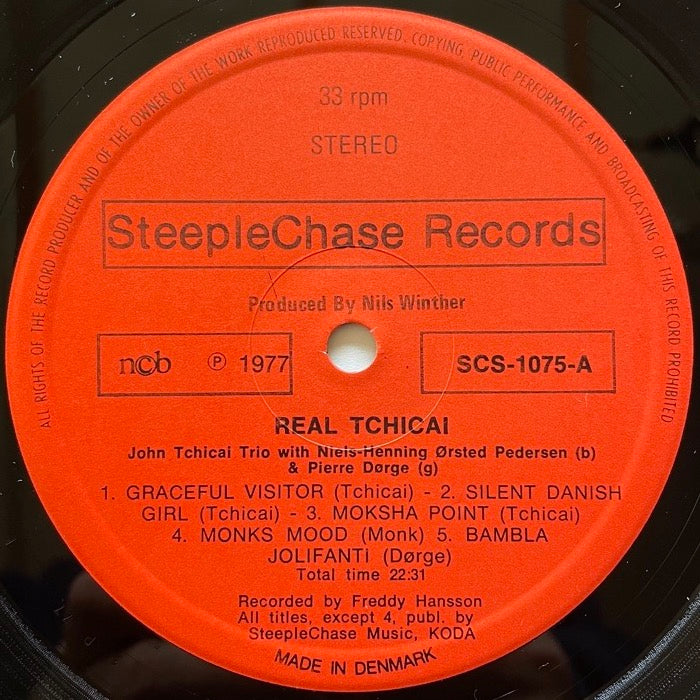 JOHN TCHICAI TRIO / REAL TCHICAI - Danish SteepleChase Original