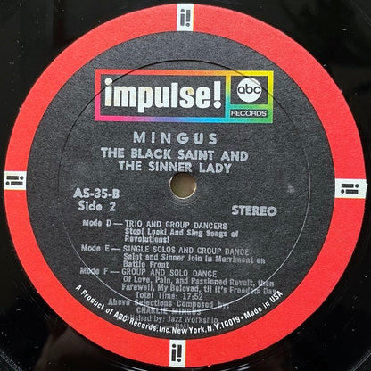 CHARLIE MINGUS / THE BLACK SAINT AND THE SINNER LADY - US Impulse