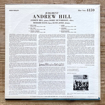 ANDREW HILL / JUDGMENT! - US Blue Note Original