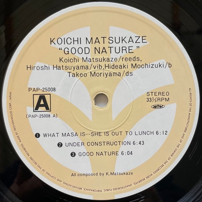 KOICHI MATSUKAZE / GOOD NATURE - Japan Trio Original