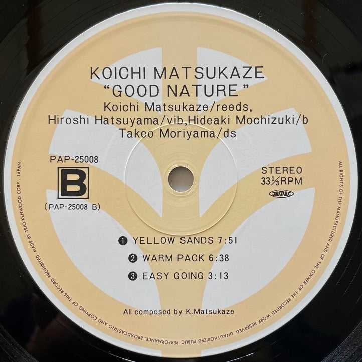 KOICHI MATSUKAZE / GOOD NATURE - Japan Trio Original
