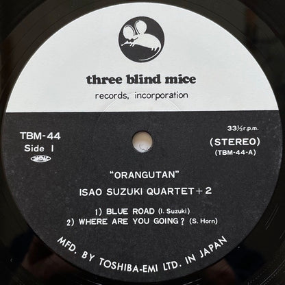 ISAO SUZUKI QUARTET + 2 / ORANG-UTAN - Japan TBM Original