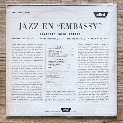 CUARTETO JORGE ANDERS / JAZZ EN EMBASSY - Argentina Dial Original