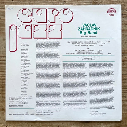 VACLAV ZAHRADNIK BIG BAND - Czechoslovakia Supraphon Original