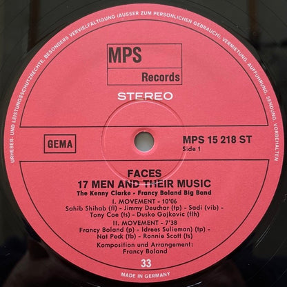 KENNY CLARKE - FRANCY BOLAND BIG BAND / FACES - German MPS Original