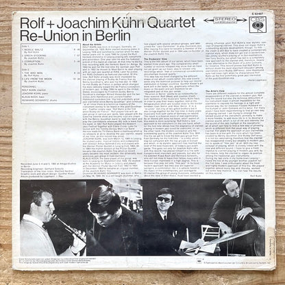 ROLF + JOACHIM KUHN QUARTET / RE-UNION IN BERLIN - German CBS Original