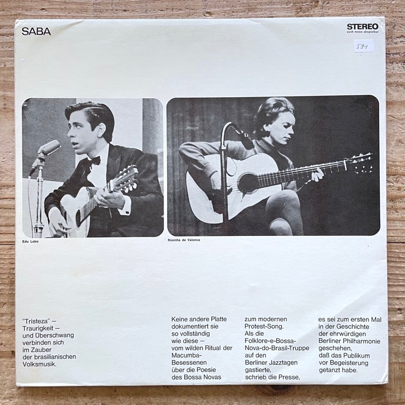 V.A.(EDU LOBO, ROSINHA DE VALENCA etc..) / FOLKLORE e BOSSA NOVA DO BRASIL - German SABA Original