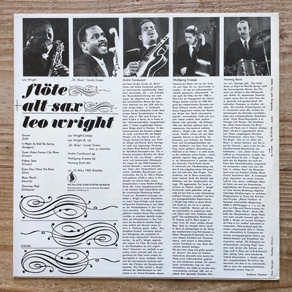 LEO WRIGHT / FLOTE + ALT-SAX = LEO WRIGHT - German Amiga Original