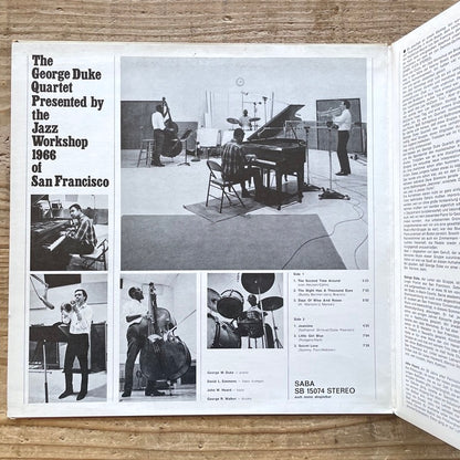 GEORGE DUKE QUARTET / THE JAZZ WORKSHOP 1966 - German Saba Original