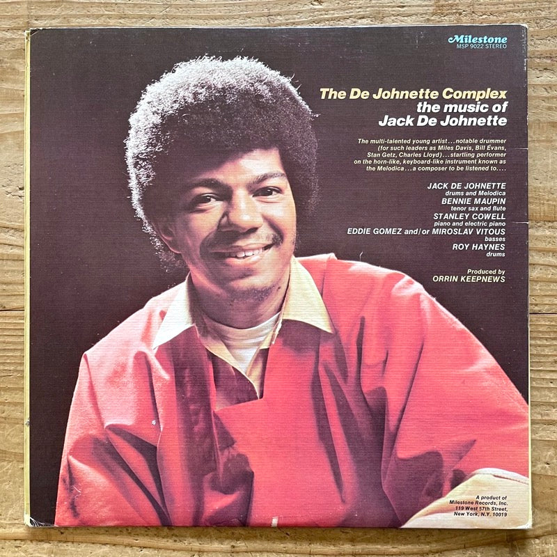JACK DE JOHNETTE / THE DE JOHNETTE COMPLEX - US Milestone
