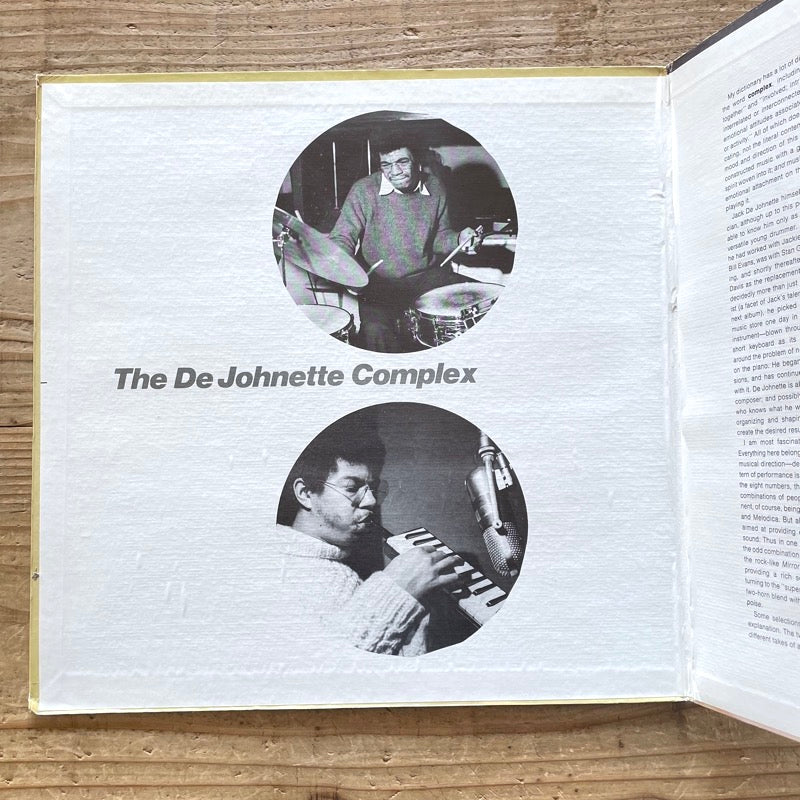 JACK DE JOHNETTE / THE DE JOHNETTE COMPLEX - US Milestone