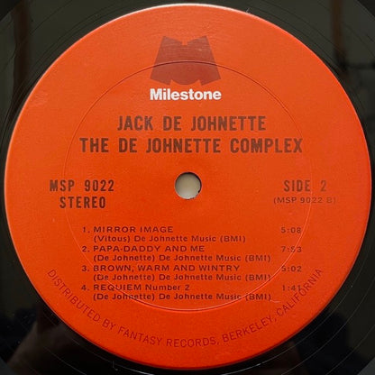 JACK DE JOHNETTE / THE DE JOHNETTE COMPLEX - US Milestone