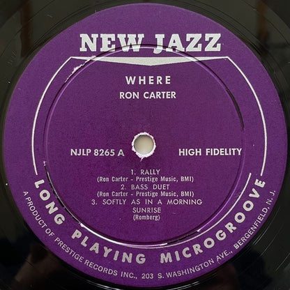 RON CARTER with ERIC DOLPHY, MAL WALDRON / WHERE?  - US New Jazz Original