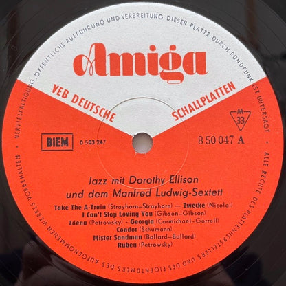 DOROTHY ELLISON & MANFRED LUDWIG SEXTETT / JAZZ MIT .. - German Amiga Original