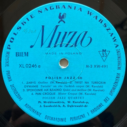 POLISH JAZZ QUARTET / POLISH JAZZ VOL.3 - Polish Muza Original