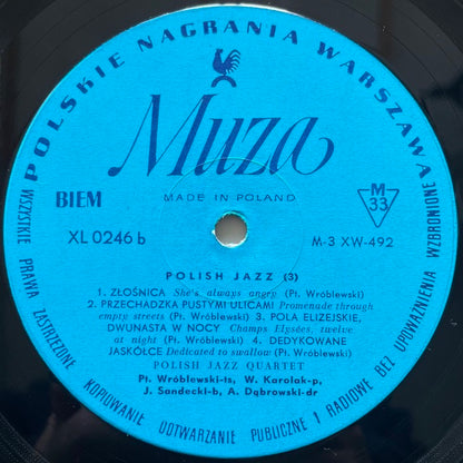 POLISH JAZZ QUARTET / POLISH JAZZ VOL.3 - Polish Muza Original