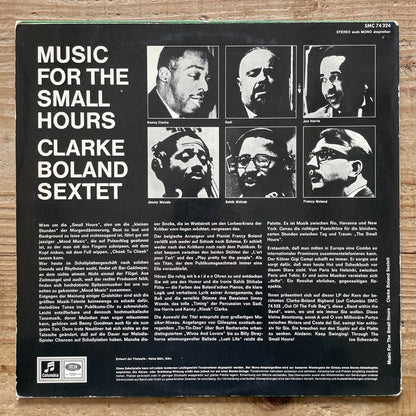 CLARKE BOLAND SEXTETT / MUSIC FOR THE SMALL HOURS - German Columbia Original