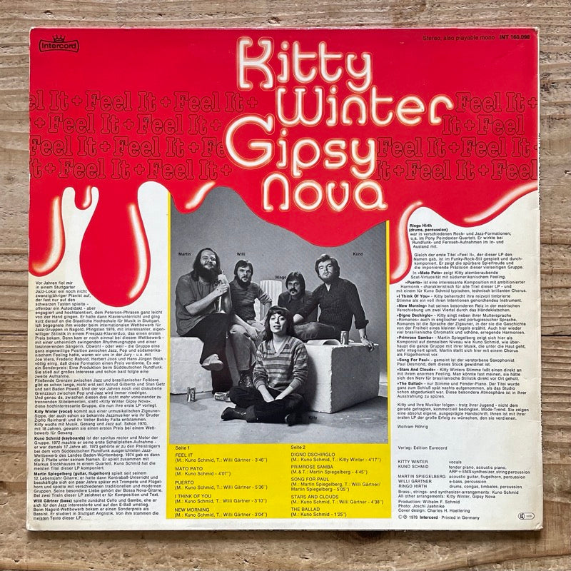 KITTY WINTER GIPSY NOVA / FEEL IT - German Intercord Original