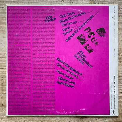 ALBERT MANGELSDORFF QUINTETT / ONE - TENSION - German Amiga