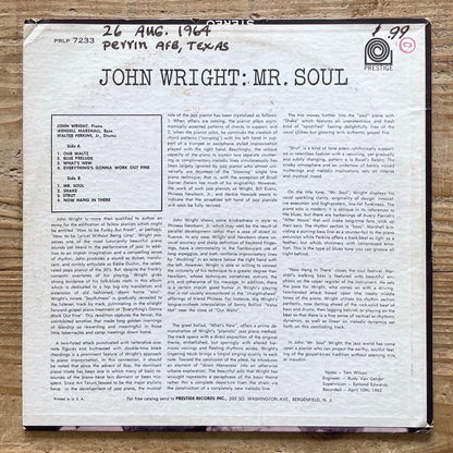 JOHN WRIGHT / MR. SOUL - US Prestige Original