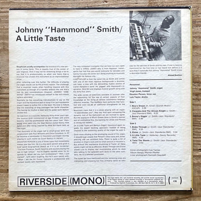 JOHNNY HAMMOND SMITH / A LITTLE TASTE - US Riverside Original