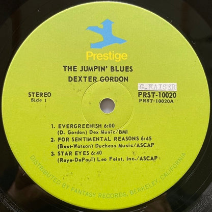 DEXTER GORDON / JUMPIN' BLUES - US Prestige Original