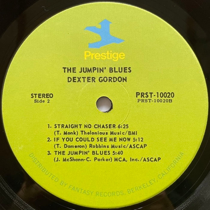 DEXTER GORDON / JUMPIN' BLUES - US Prestige Original