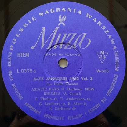 EJE THELIN QUINTET / JAZZ JAMBOREE 1962 VOL.2 (10inch) - Polish Muza Original