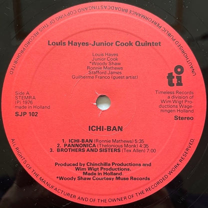 LOUIS HAYES - JUNIOR COOK feat. WOODY SHAW / ICHI-BAN - Dutch Timeless Original